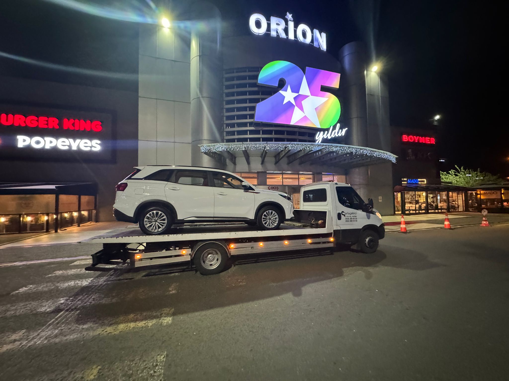 Çorlu çekici hizmeti - gece yol yardım